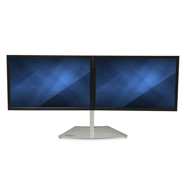 StarTech.com Free Standing Dual Monitor Desktop Stand for Two 24 Inch VESA Mount Displays