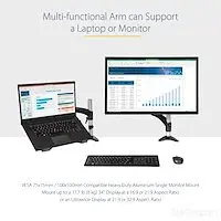 StarTech.com Desk Mount Laptop Arm Full Motion Articulating Arm for Laptop or Single 34 Inch Monitor