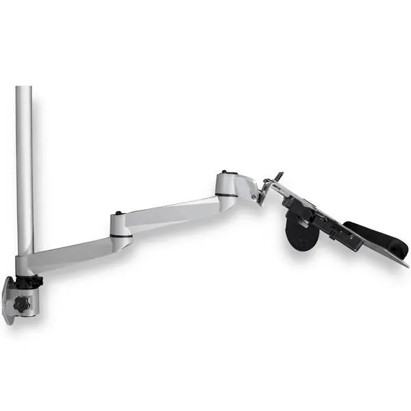 StarTech.com Workstation Wall Mount - Articulating Standing Desk with Ergo Height Adjustable Monitor Arm (For up to 34 Inch) and Padded Keyboard Tray