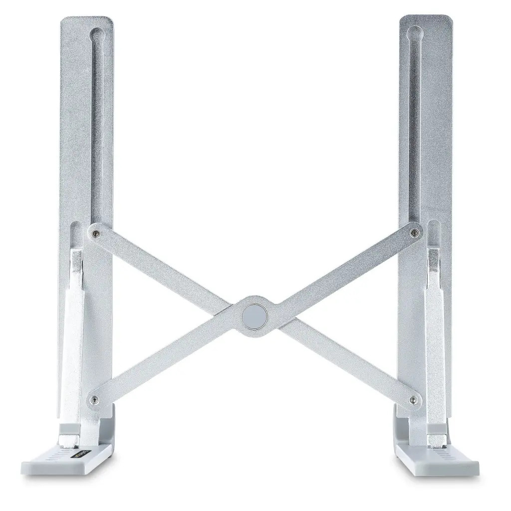 StarTech.com Foldable Portable Height Adjustable Ergonomic Laptop Stand Ventilated Aluminium Frame Supports 22lb 10kg