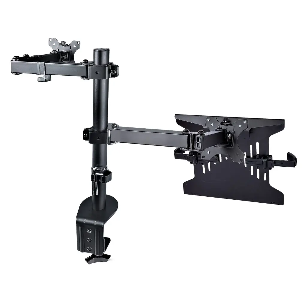 StarTech.com Monitor Arm with VESA Laptop Tray - For a Laptop and a Single Display up to 32 Inches