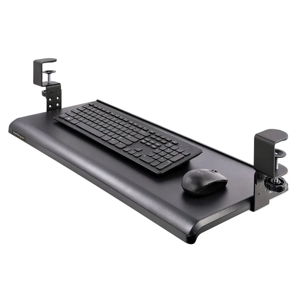 StarTech.com Under-Desk Keyboard Tray Clamp-on Ergonomic Keyboard Holder up to 12kg