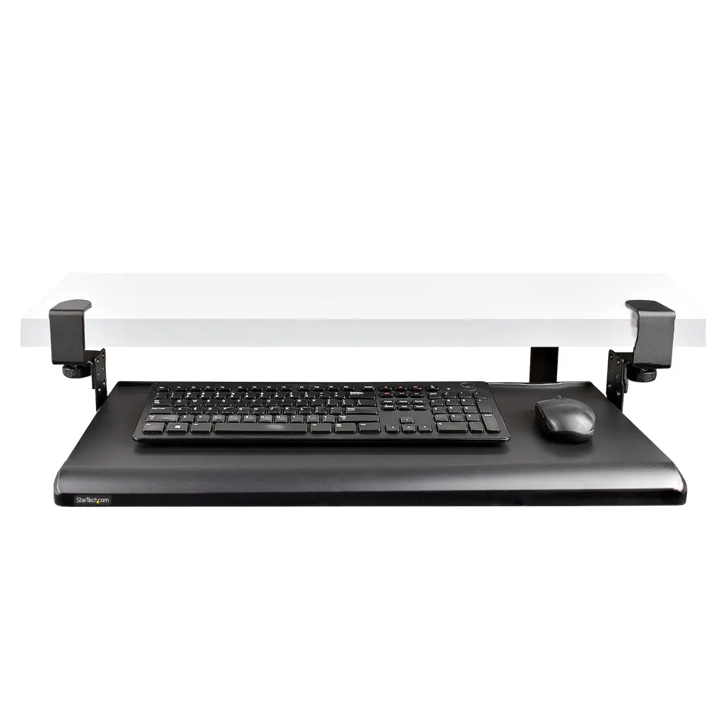 StarTech.com Under-Desk Keyboard Tray Clamp-on Ergonomic Keyboard Holder up to 12kg