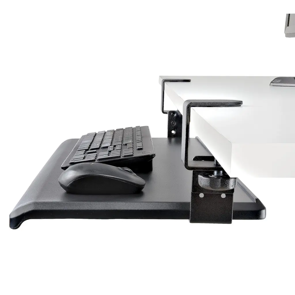 StarTech.com Under-Desk Keyboard Tray Clamp-on Ergonomic Keyboard Holder up to 12kg