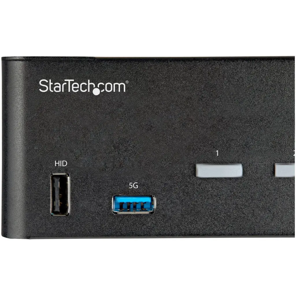 StarTech.com 2 Port Dual Monitor 4K 60Hz Ultra HD HDR HDMI KVM Switch