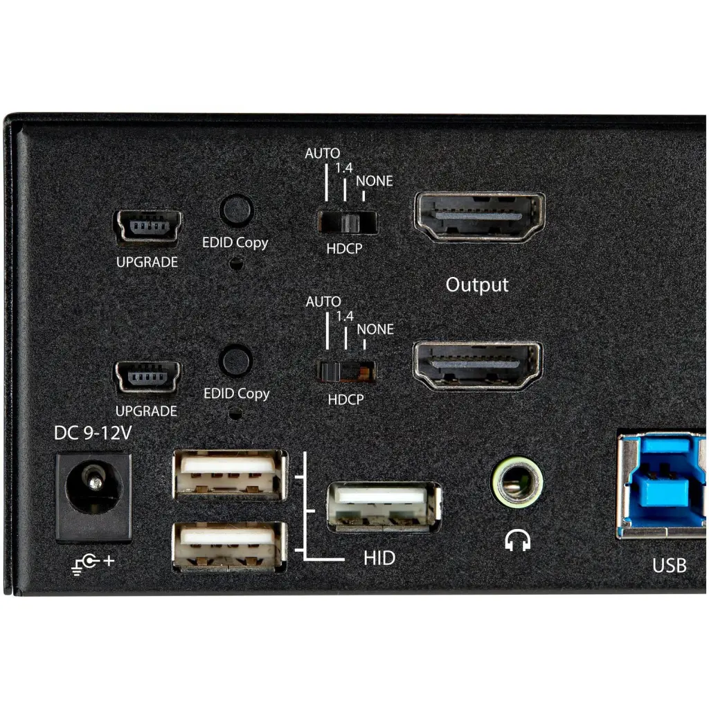 StarTech.com 2 Port Dual Monitor 4K 60Hz Ultra HD HDR HDMI KVM Switch