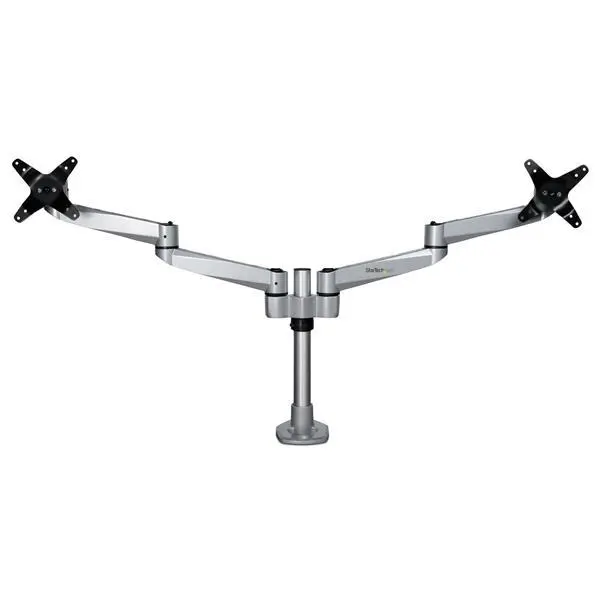 StarTech.com Desk Mount Dual Premium Articulating Monitor Arm for up to 30 Inch VESA Mount Displays