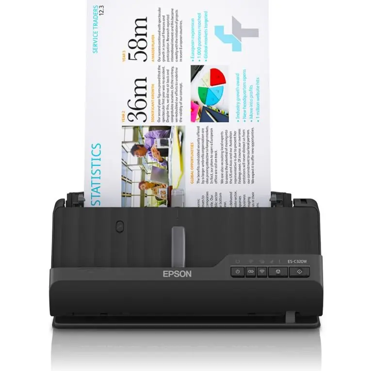 Epson ES-C320W 600 x 600 DPI A4 Compact Desktop Scanner