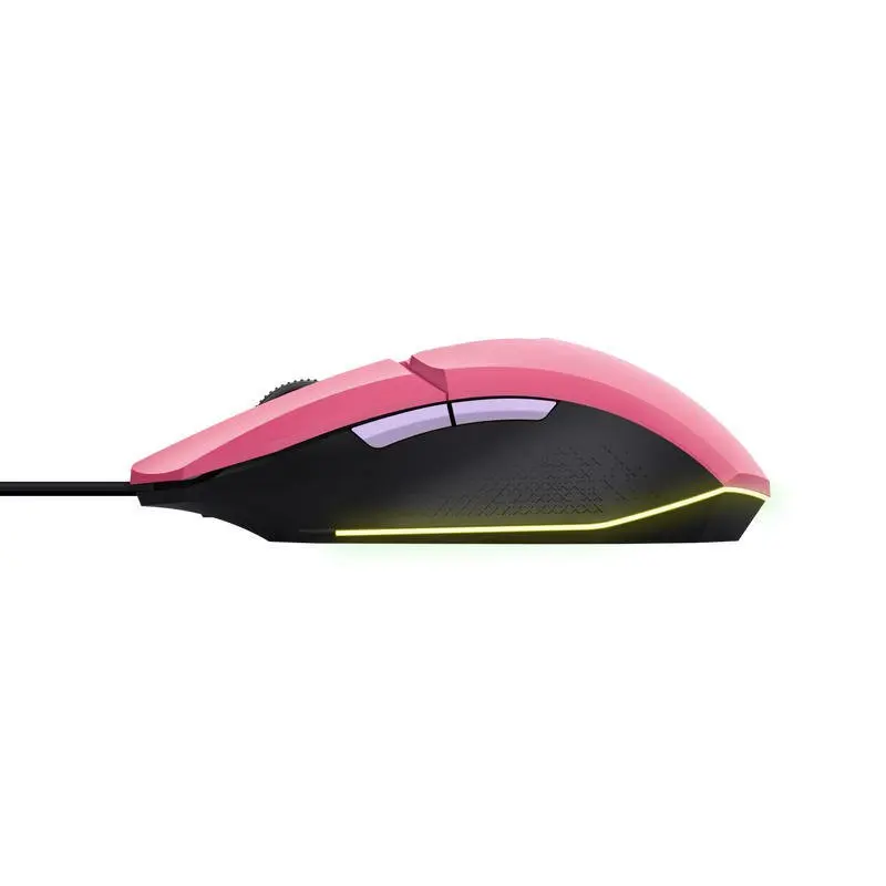 Trust GXT 790P Tridox 3in1 Bundle Pink Zirox Wired 3.5mm Headset Felox 6400 DPI Wired Mouse and Mousepad