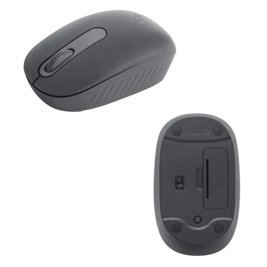 Logitech M196 1000 DPI Wireless Bluetooth Optical Graphite Mouse