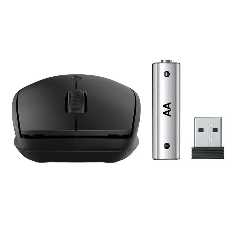 Jlab Go 1600 DPI RF Wireless + Bluetooth Ambidextrous Black Mouse