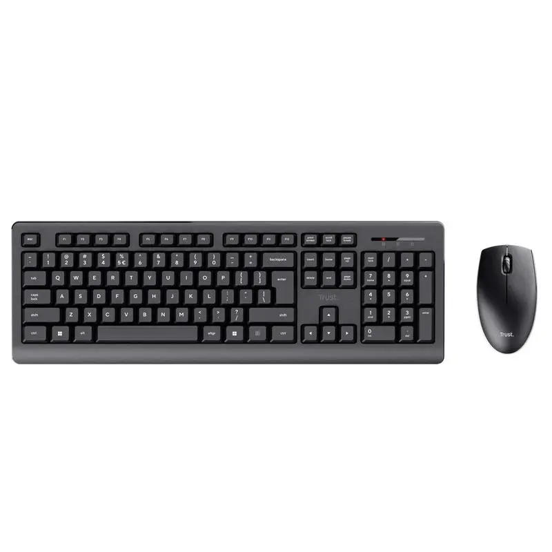 Trust Primo Wireless UK Full-Size Keyboard and 1200 DPI Mouse Set