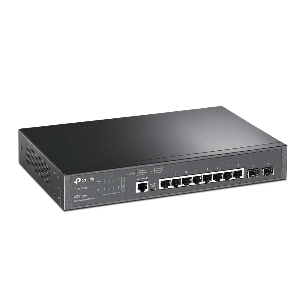 TP-Link JetStream 8-Port Gigabit L2 Managed 2 SFP Network Switch