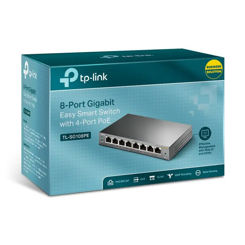 TP-Link 8 Port Gbit Easy Smart Switch with 4xPoE