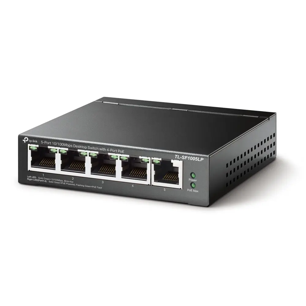 TP Link 5 Port 10 100Mbps Desktop Switch With 4 PoE Ports