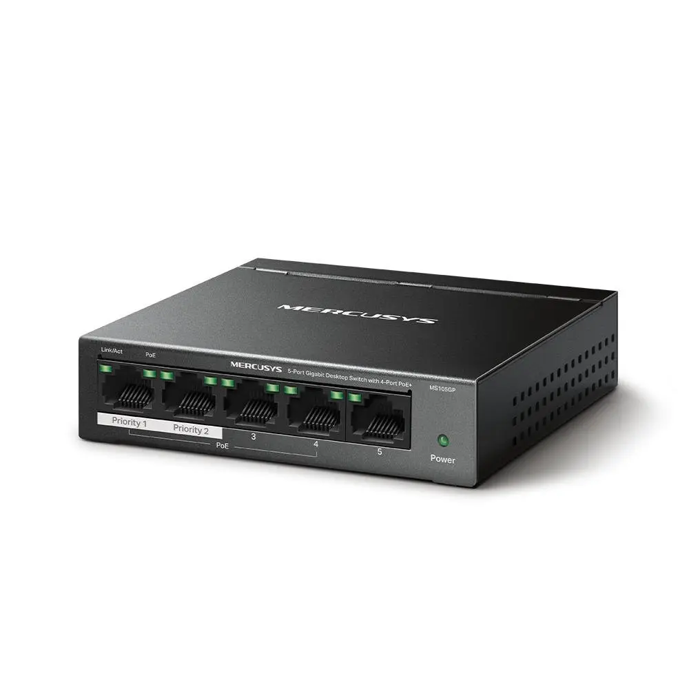 TP-Link 5 Port Gigabit Switch with 4 PoE Plus Ports