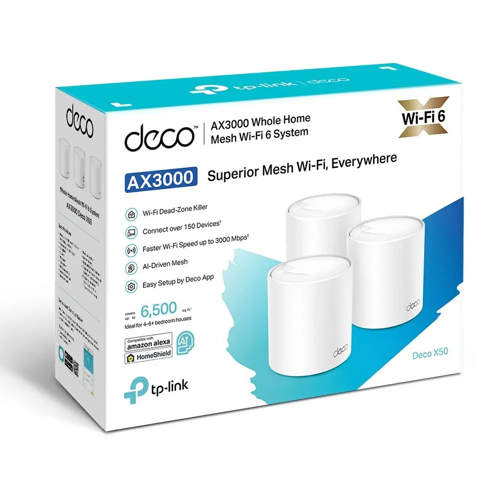 TP-Link AX3000 Whole Home Mesh WiFi 6 System