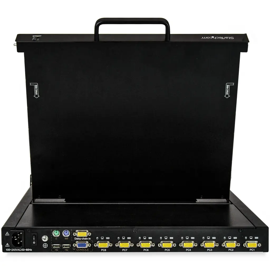 StarTech.com 17 Inch 8 Port VGA Rackmount KVM Console with 6ft Cables