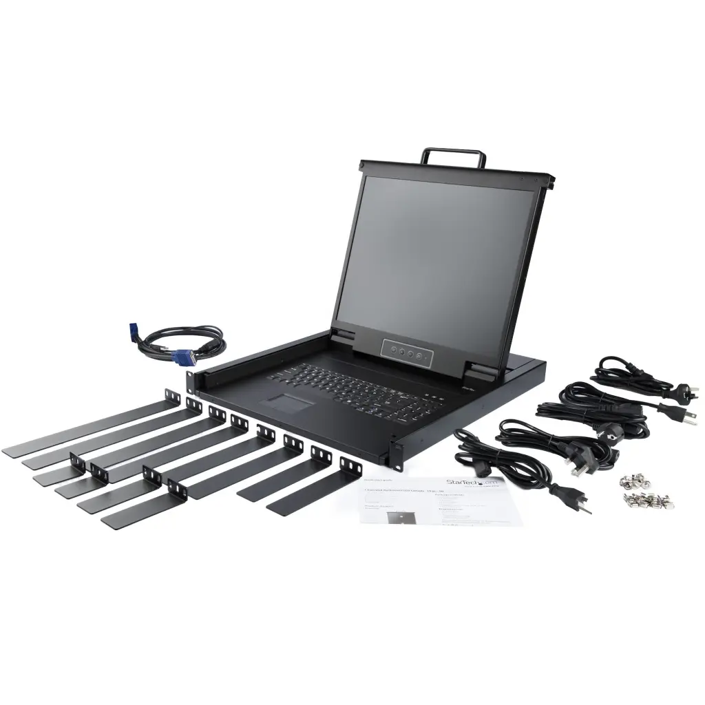 StarTech.com 17 Inch 1 Port VGA Rackmount KVM Console with Cables