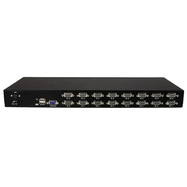 StarTech.com 16 Port 1U Rackmount USB KVM Switch Kit with OSD and Cables