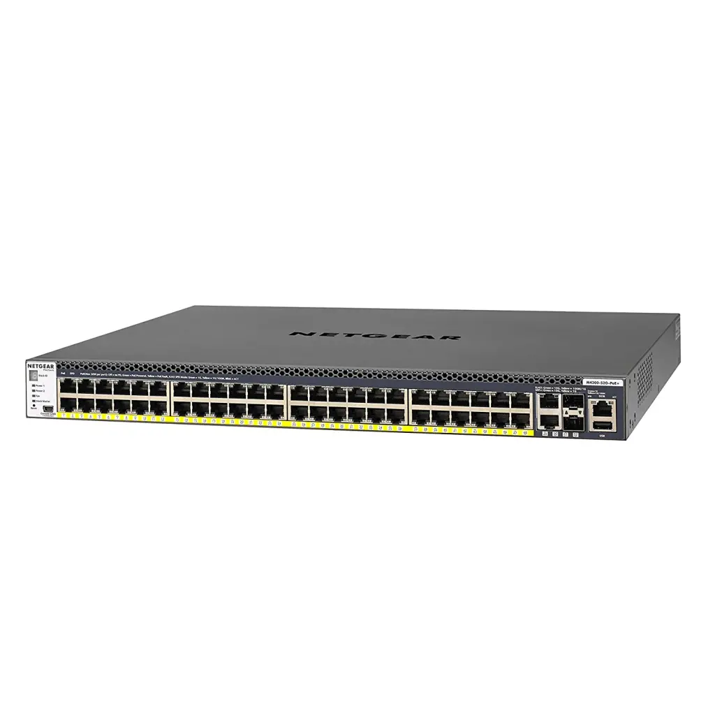 Netgear 48 Port Managed Switch PoE 10G 550W