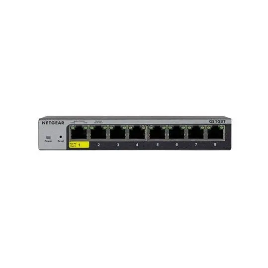 NETGEAR GS108T 8 Port Gigabit Ethernet Smart Managed Pro Switch with Cloud Management