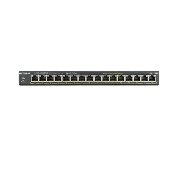 Netgear GS316PP 16 Port Unmanaged Gigabit Power Over Ethernet Network Switch