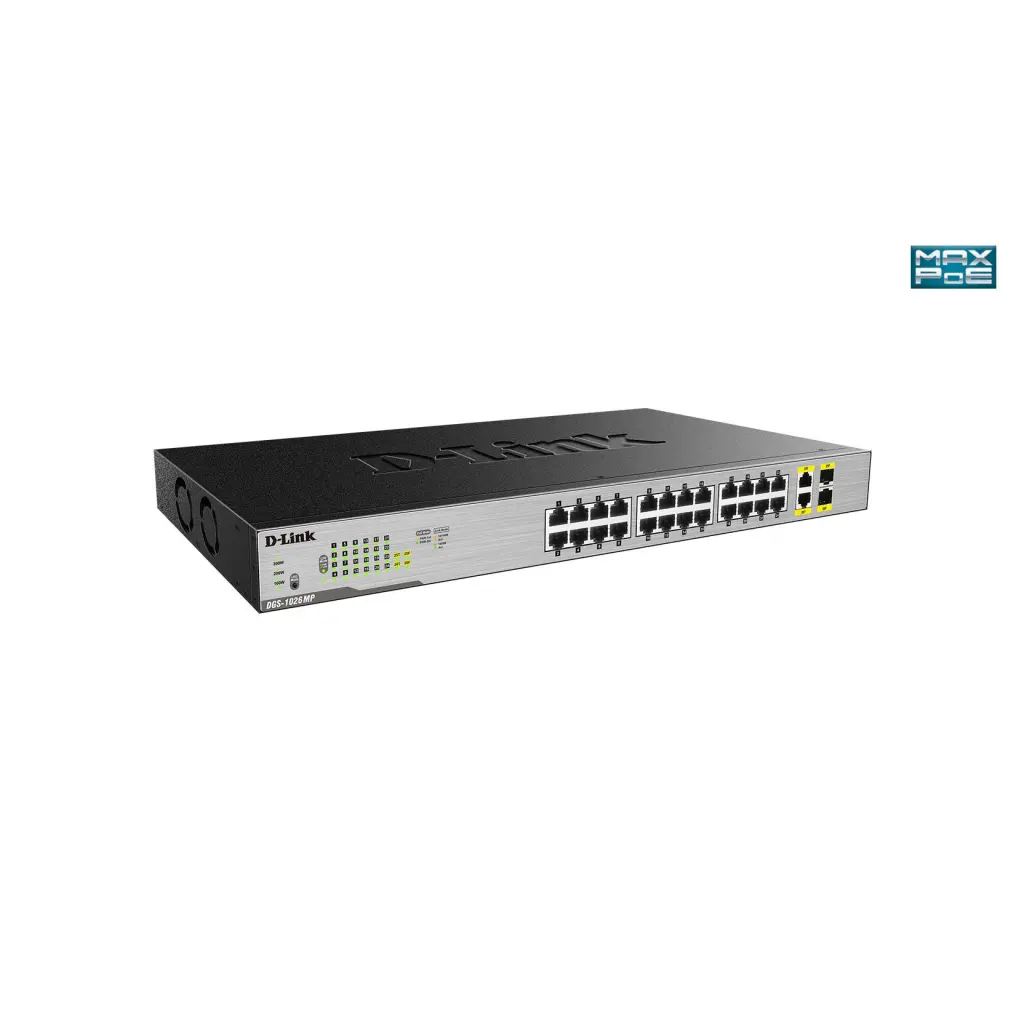 D-Link DGS-1026MP Unmanaged Gigabit Power over Ethernet Network Switch