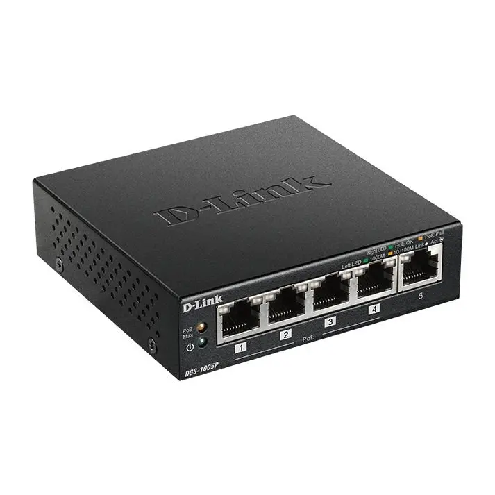 D-Link 5 Port Desktop Gigabit Power over Ethernet Plus Switch