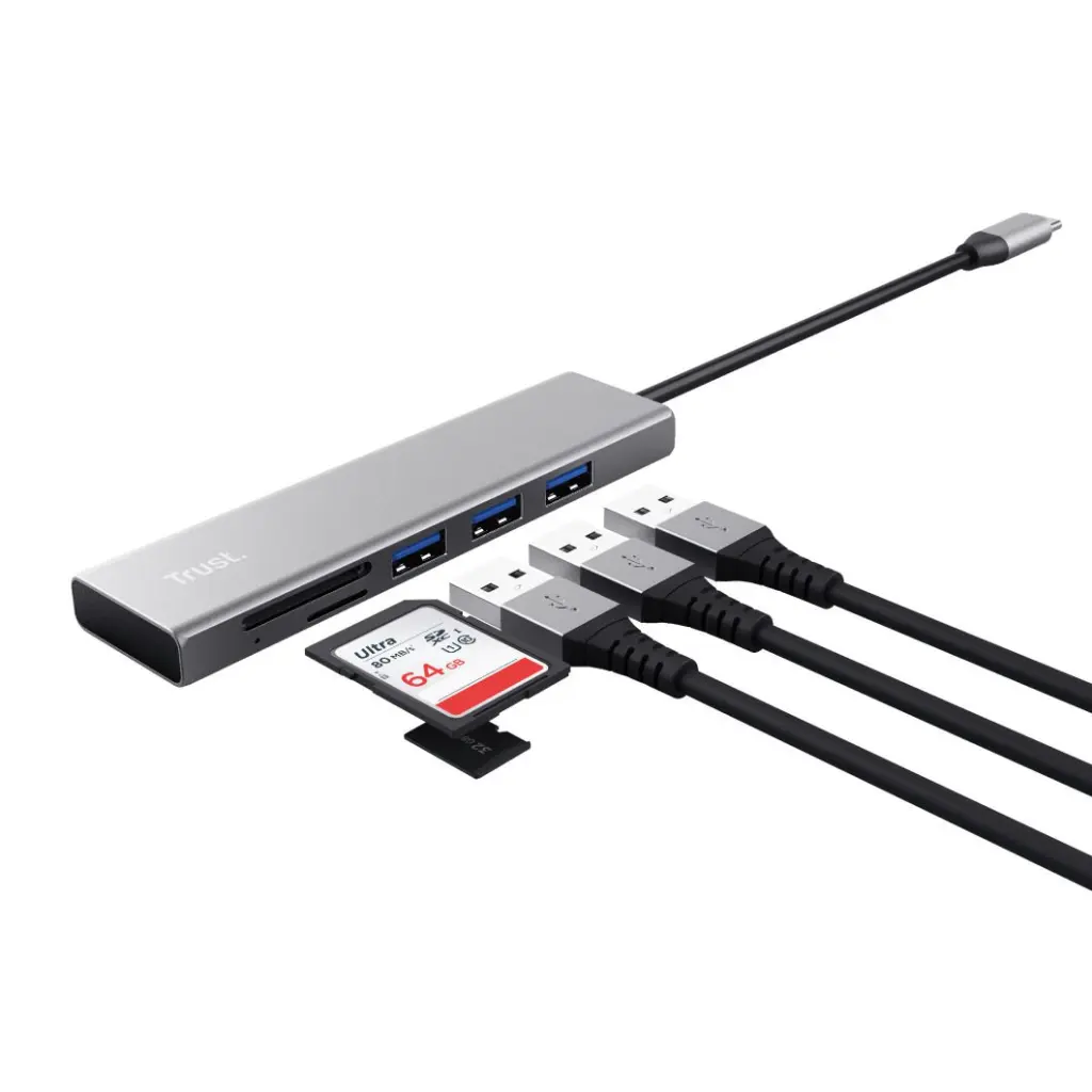 Trust Fast USB-C Hub and Card Reader