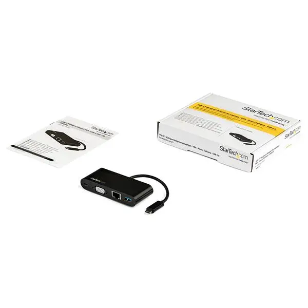 StarTech.com USB C VGA Multiport Adapter PD 60W