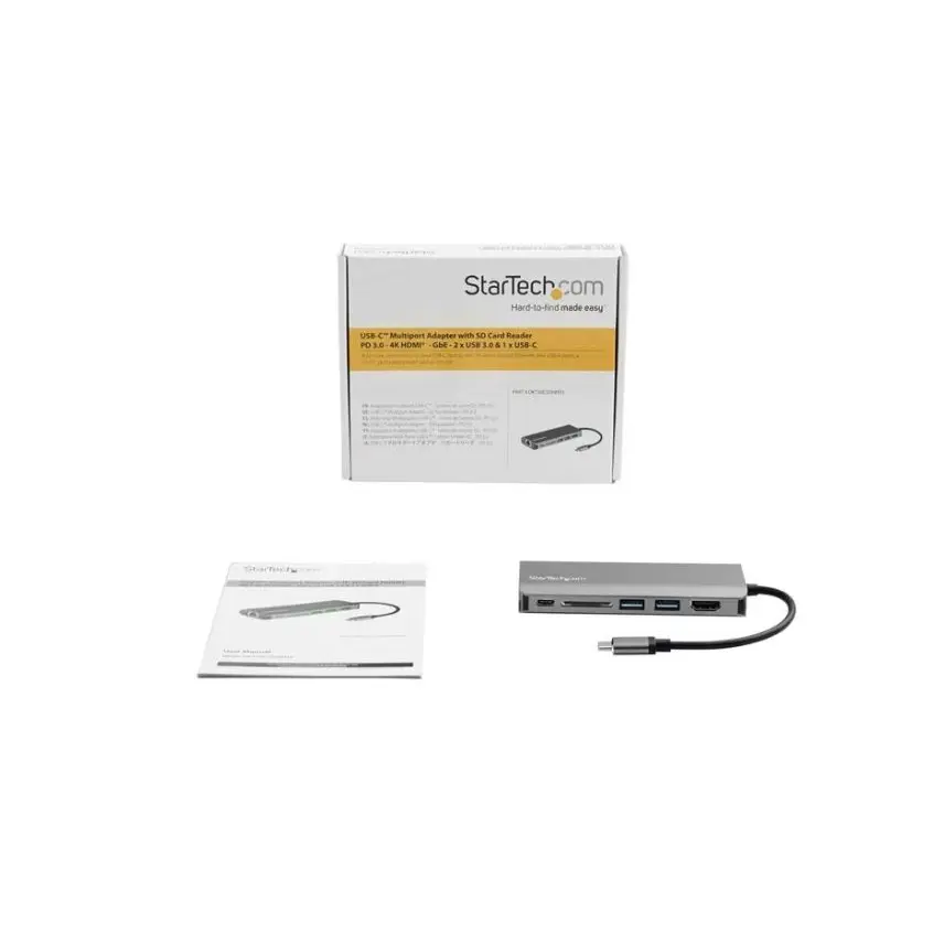 StarTech.com USB C Multiport Adapter SD HDMI PD 3.0