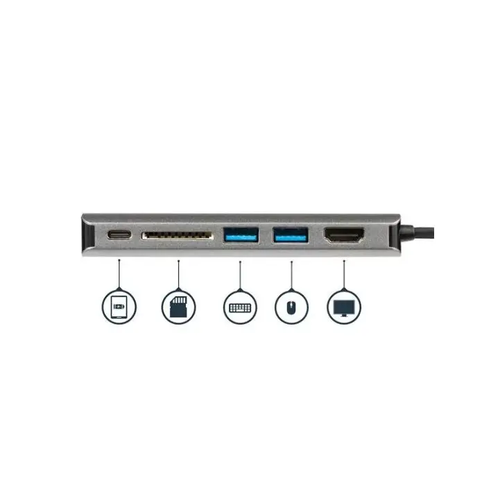 StarTech.com USB C Multiport Adapter with SD 4K HDMI