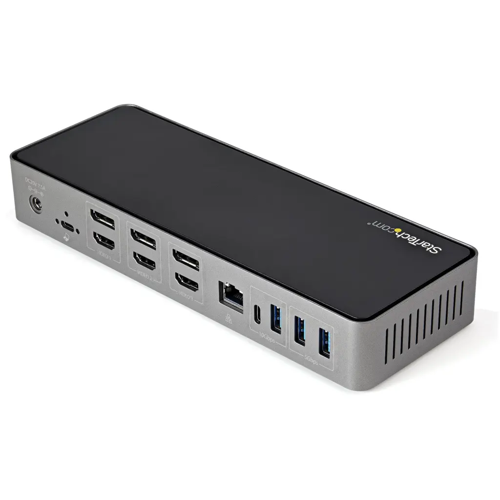 StarTech.com Hybrid USB C USB A Triple HDMI 4K 60Hz Dock