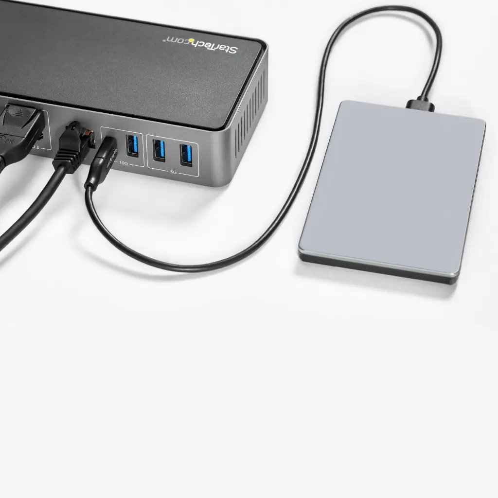 StarTech.com Hybrid USB C USB A Triple HDMI 4K 60Hz Dock