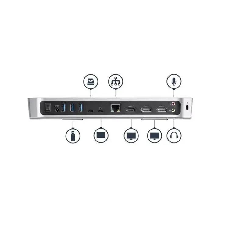 StarTech.com Triple Monitor 4K USBC Dock 5xUSB3 Ports