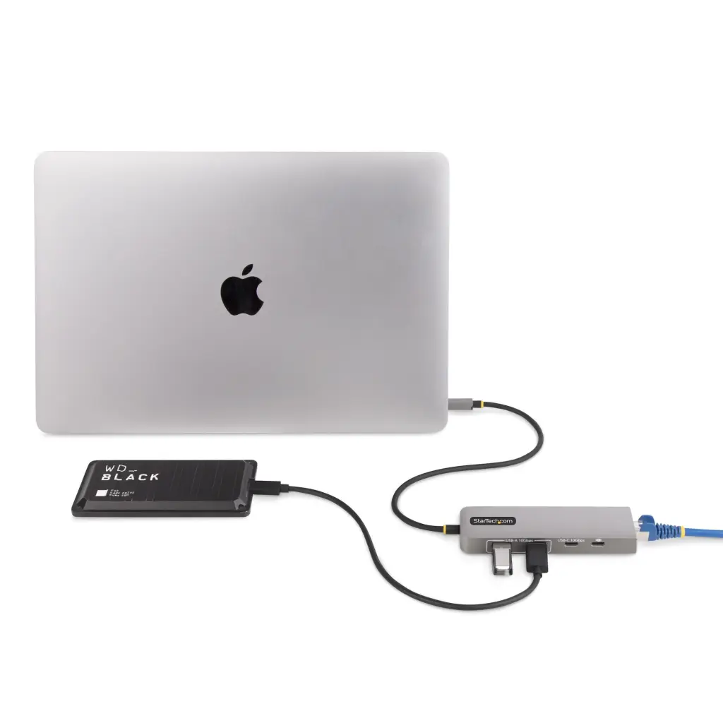 StarTech.com 3 Port USB-C Hub with 2.5 Gbps Ethernet and 100W Power Delivery