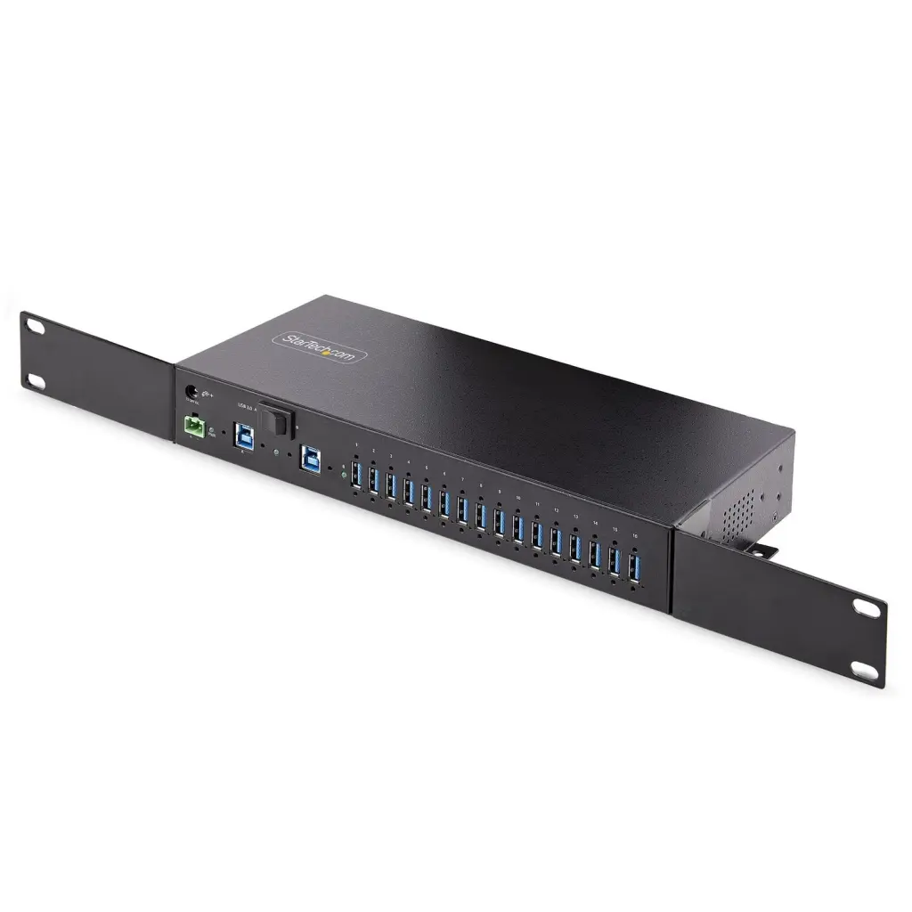 StarTech.com 16 Port Industrial USB 3.0 Hub Switch