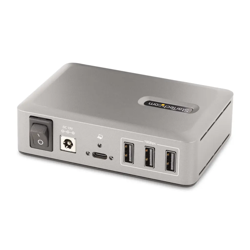 StarTech.com 10 Port USB-C Hub 8x USB-A and 2x USB-C Self-Powered with 65W Power Supply