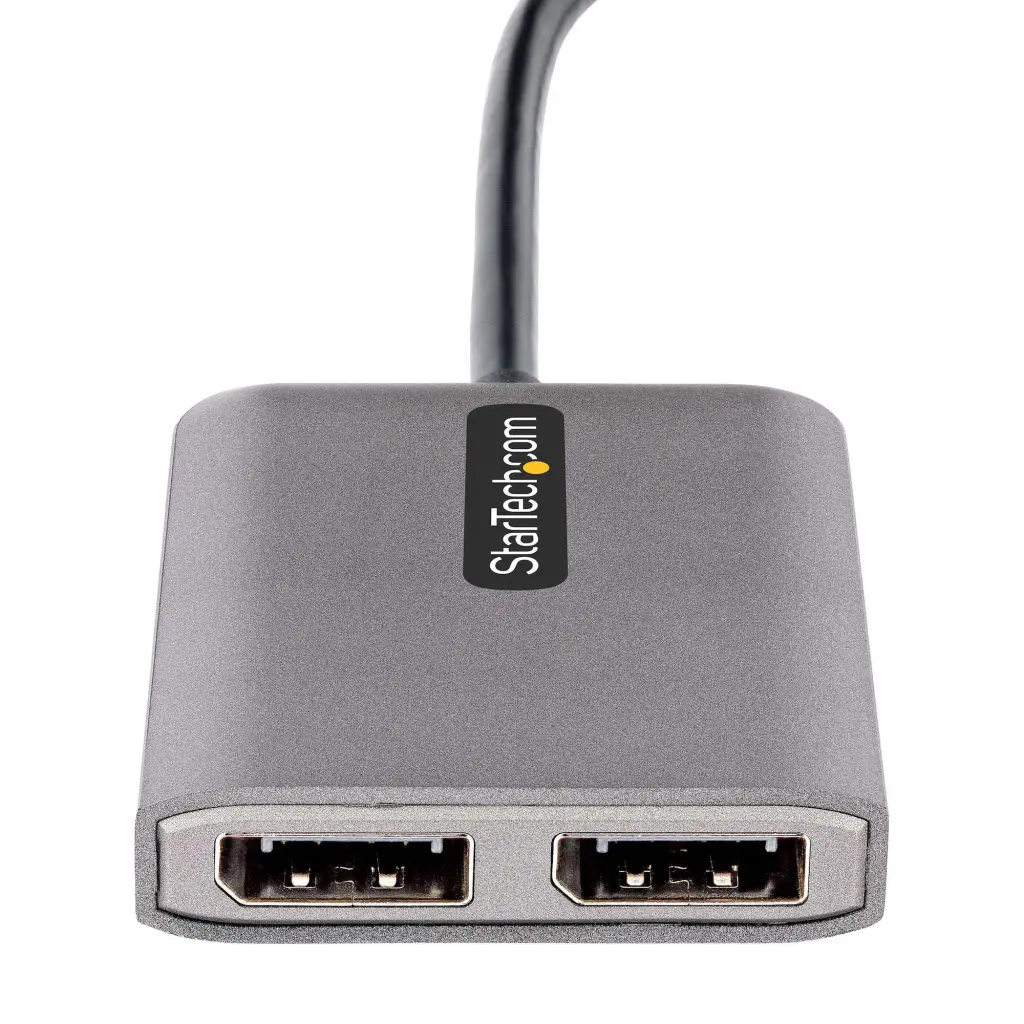 StarTech.com 2 Port USB C to Dual DisplayPort MST Hub 4K 60Hz