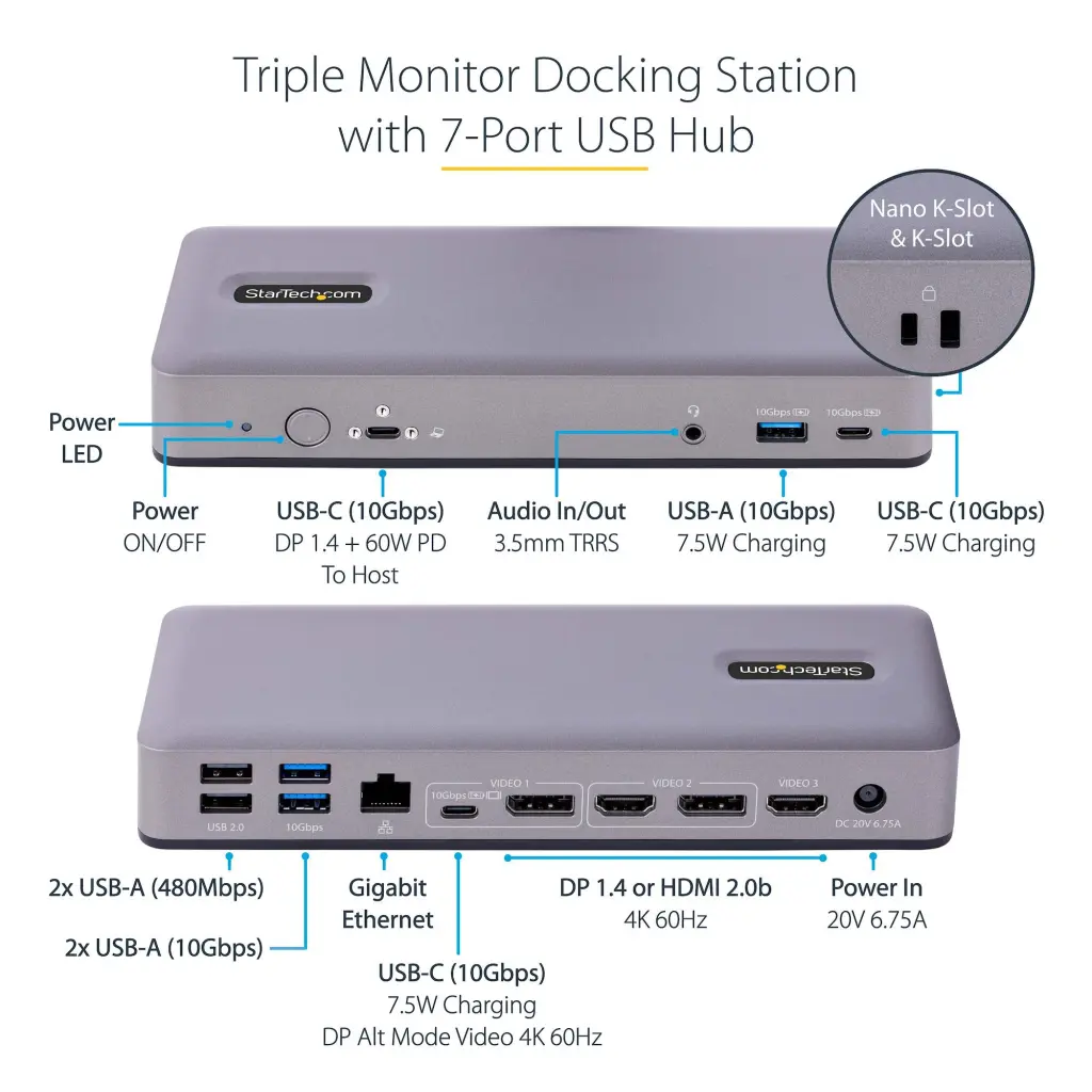 StarTech.com USB-C 4K Docking Station for Chromebook