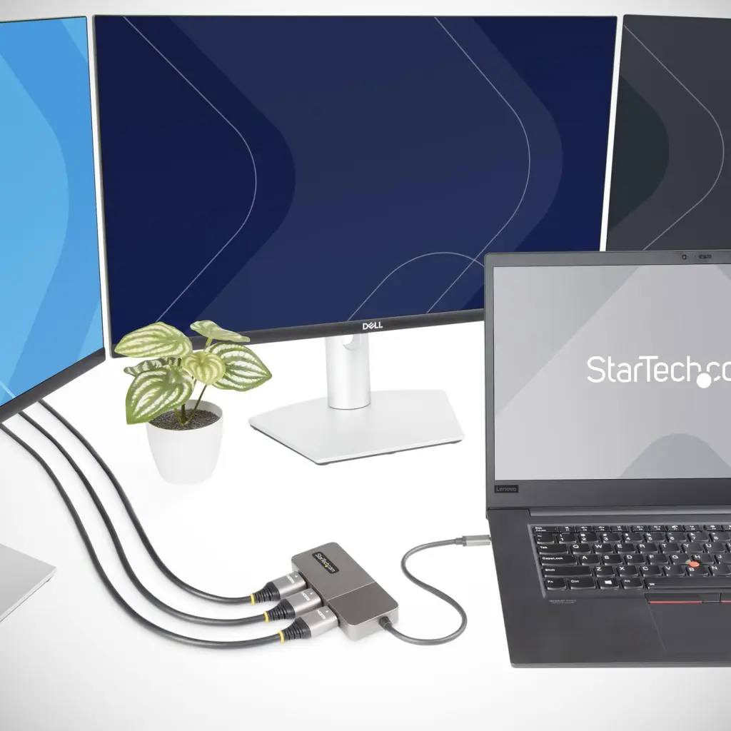 StarTech.com 3 Port USB C to HDMI 4K 60Hz MST Hub