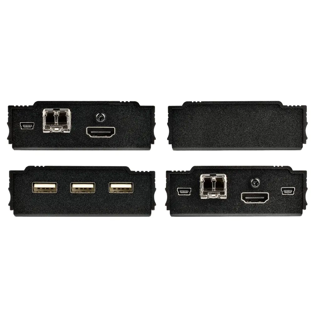 StarTech.com 4K HDMI USB KVM Extender Over Fiber Kit