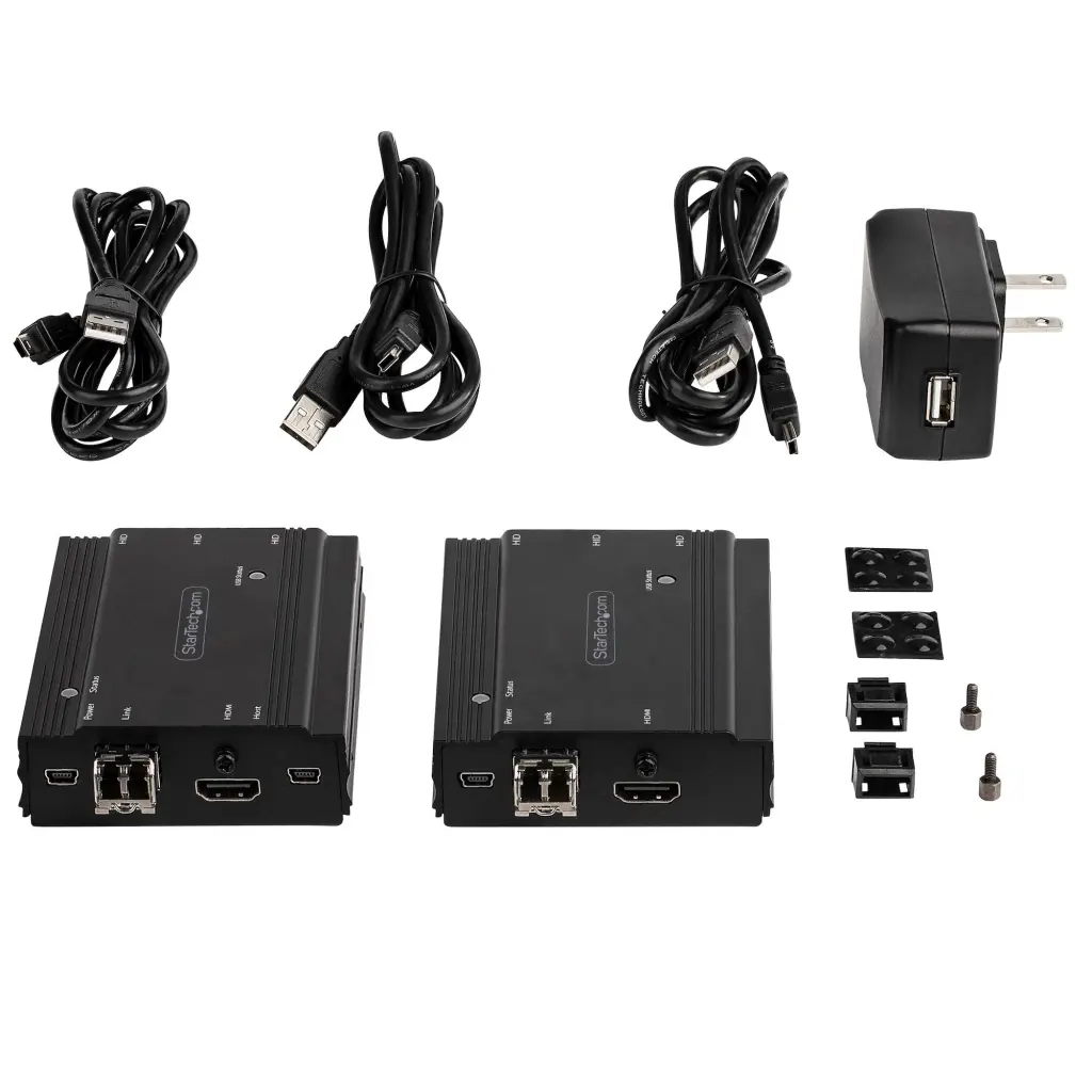 StarTech.com 4K HDMI USB KVM Extender Over Fiber Kit