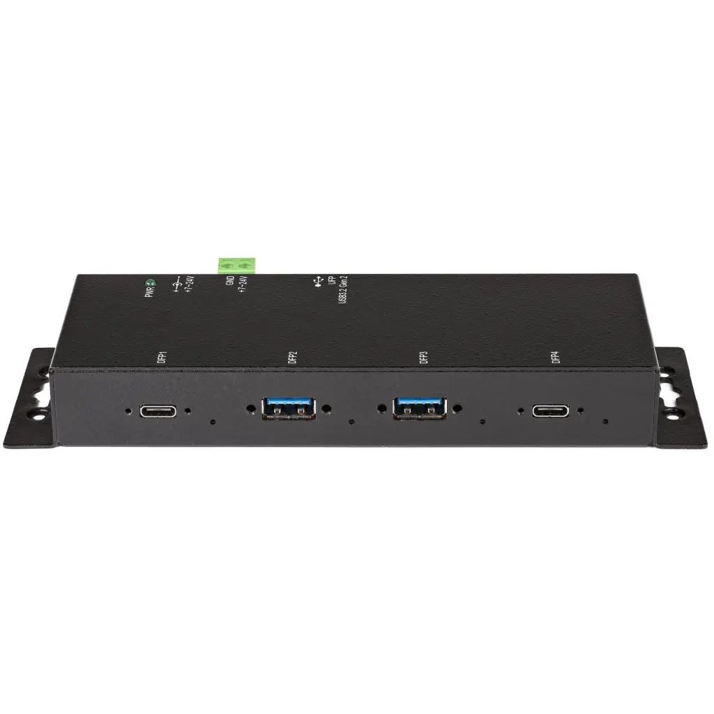 StarTech.com 4 Port USB C Metal Industrial Hub 10Gbps