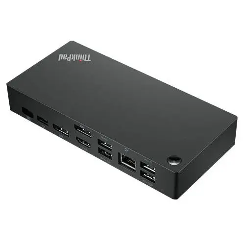 Lenovo 40AY0090UK ThinkPad Universal 4K Ultra HD USB C Dock UK HDMI 2 x DP GigE 90 Watt