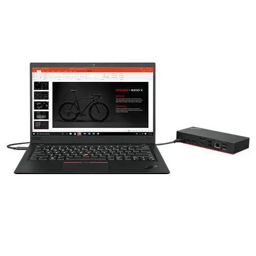 Lenovo 40AY0090UK ThinkPad Universal 4K Ultra HD USB C Dock UK HDMI 2 x DP GigE 90 Watt