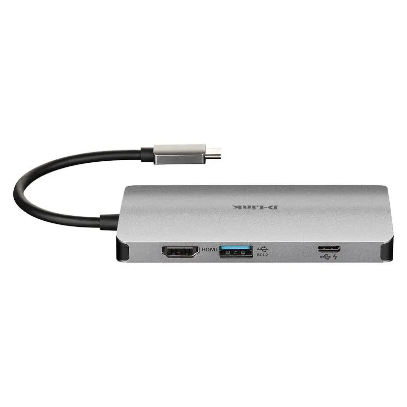 D Link 8in1 USB C Dock with HDMI Gigabit Ethernet Card Reader and Power Delivery