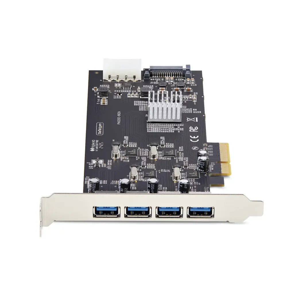 StarTech.com 4-Port USB-A PCIe Card; USB 3.2 5Gbps