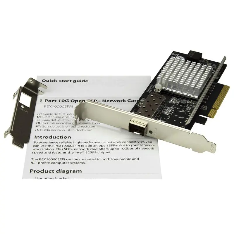 StarTech.com 1 Port 10G Open SFP+ PCI Express Network Card